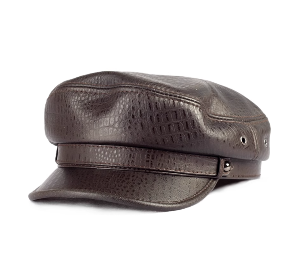 Leather hat versatile hat