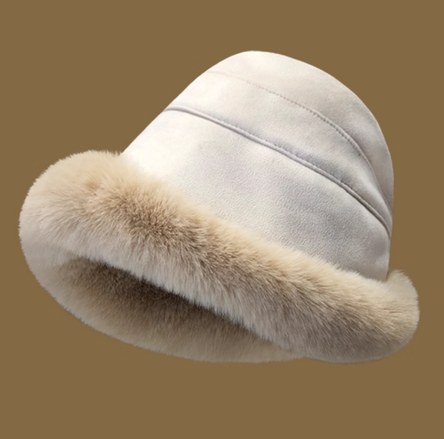 Retro Knitted Hat with Big Head, Women's Autumn and Winter Thickened Warmth, Ear Protection, Baotou, Knitted Hat