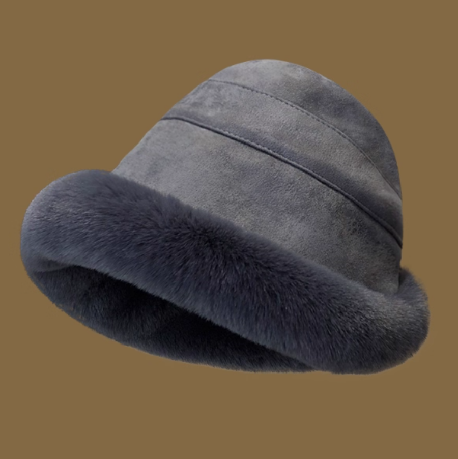 Retro Knitted Hat with Big Head, Women's Autumn and Winter Thickened Warmth, Ear Protection, Baotou, Knitted Hat