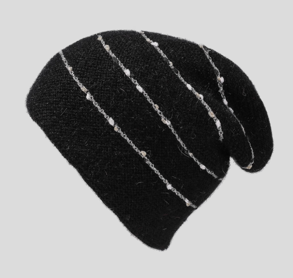Lazy style big head circumference pile hat autumn and winter fashionable ear protection cold hat showing face small toe cap
