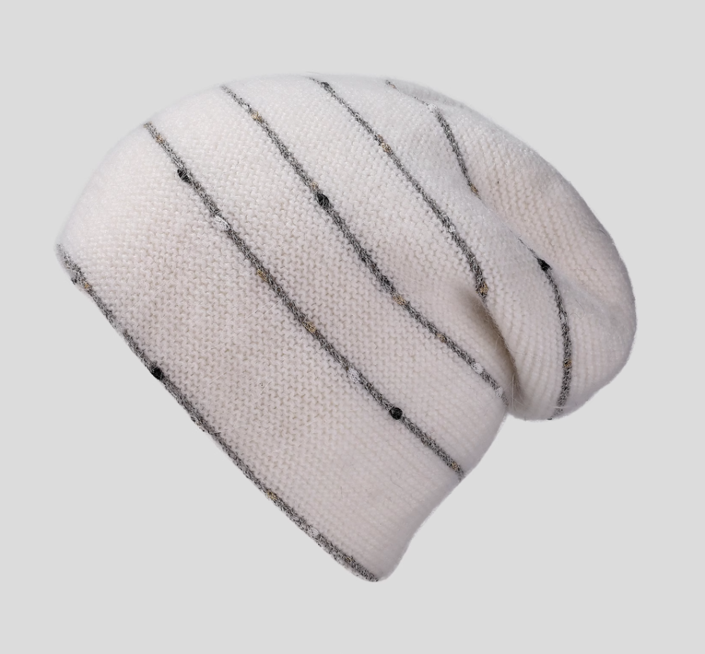 Lazy style big head circumference pile hat autumn and winter fashionable ear protection cold hat showing face small toe cap