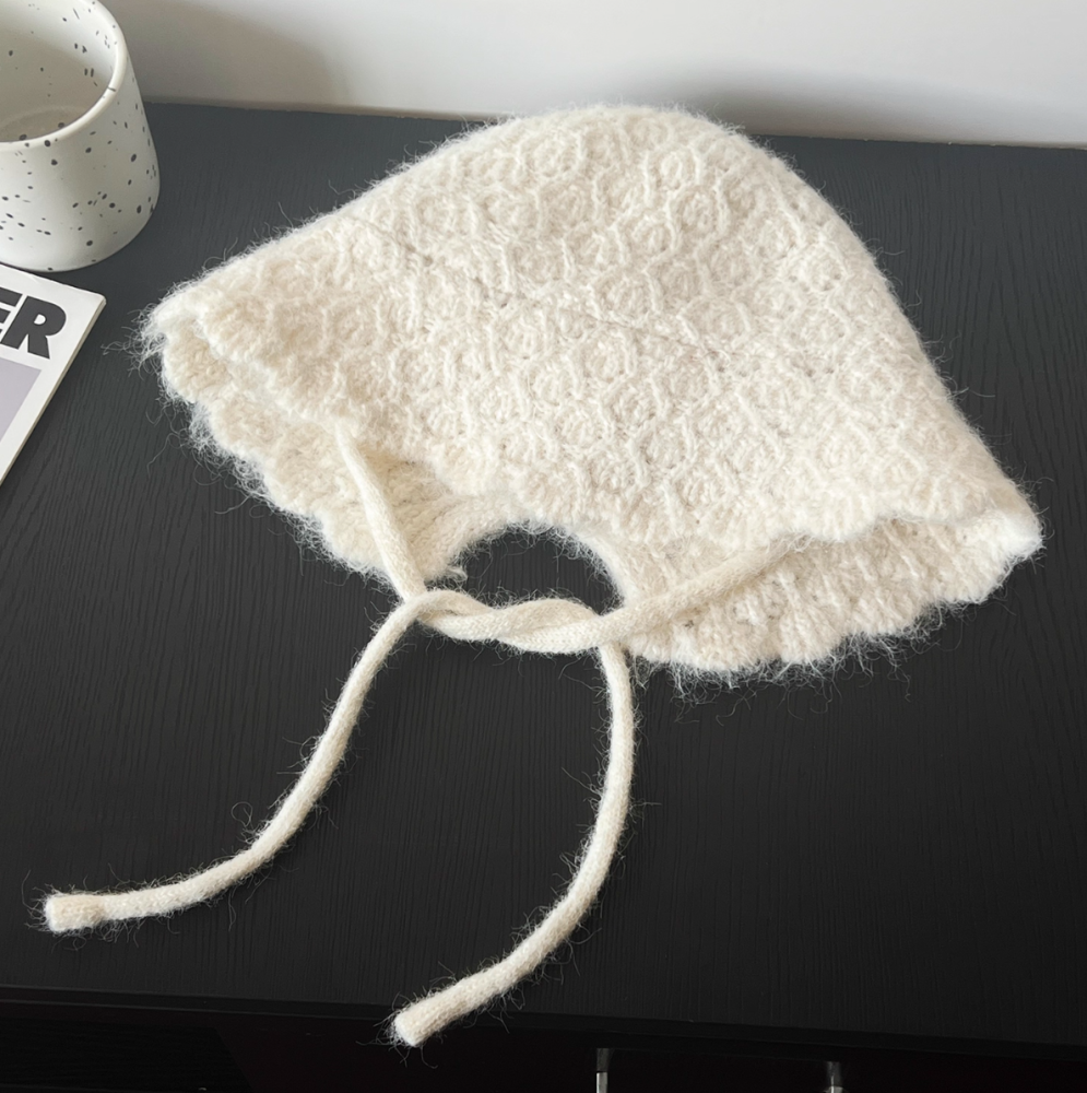 Rope style hat, knitted hat, toe cap, cold hat, autumn and winter