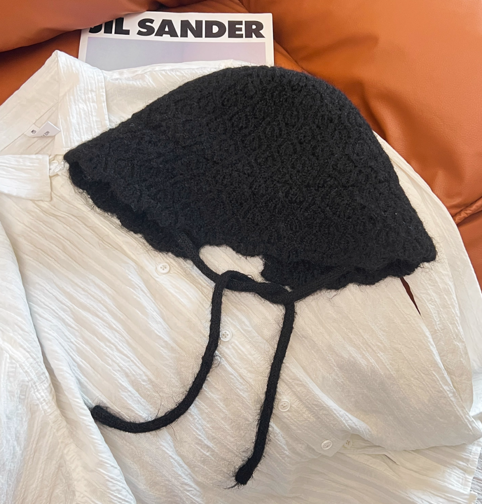 Rope style hat, knitted hat, toe cap, cold hat, autumn and winter
