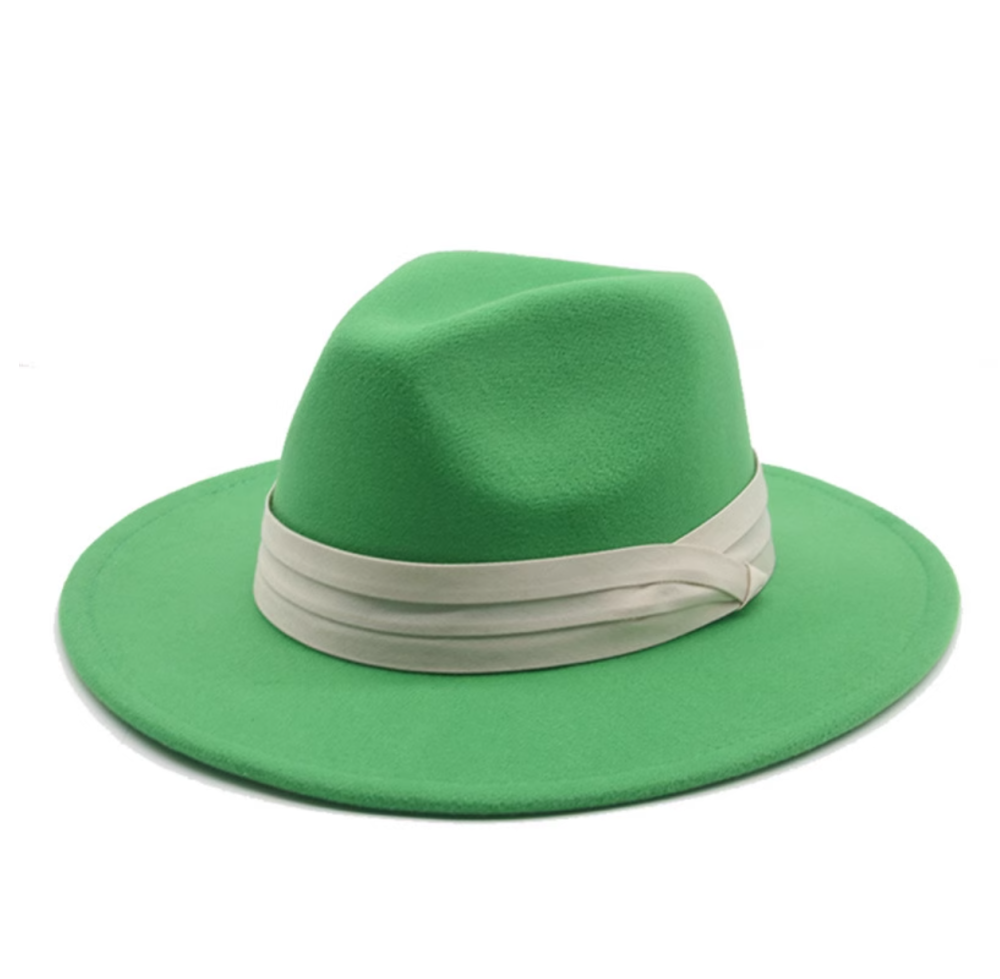 K2 Gentleman British Retro Panama Big brimmed Wool Top Hat Wide Edge Suit Jazz Hat