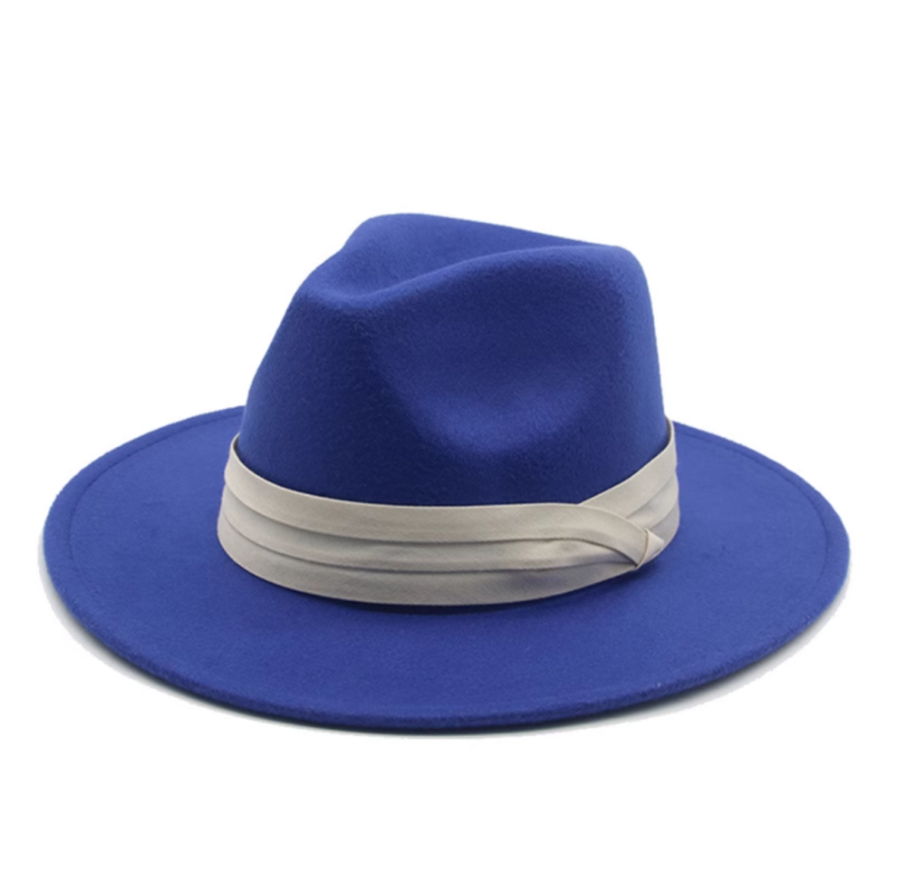 K2 Gentleman British Retro Panama Big brimmed Wool Top Hat Wide Edge Suit Jazz Hat