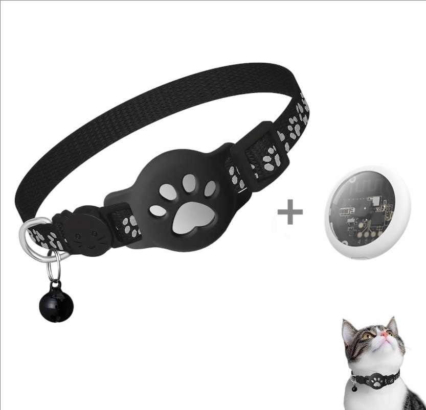 Collier pour chat AirTag avec clip pour patte