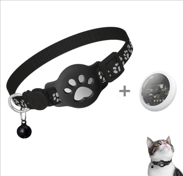 Collier pour chat AirTag avec clip pour patte