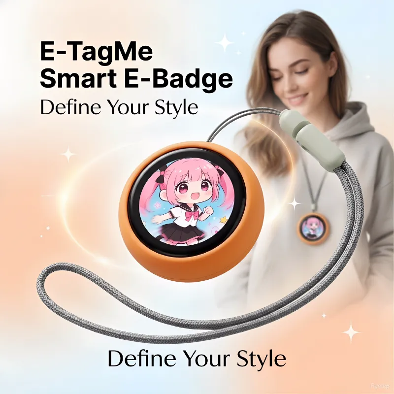 kingminson-Electronic Badge-Bluetooth TFT Screen Smart Display Badge