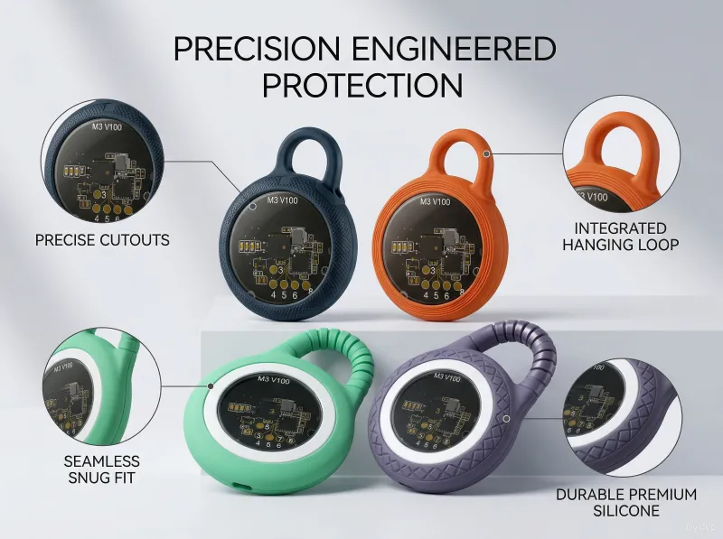 kingminson-Silicone Key Fob Cover-Custom Silicone Cover for Anti-loss Device