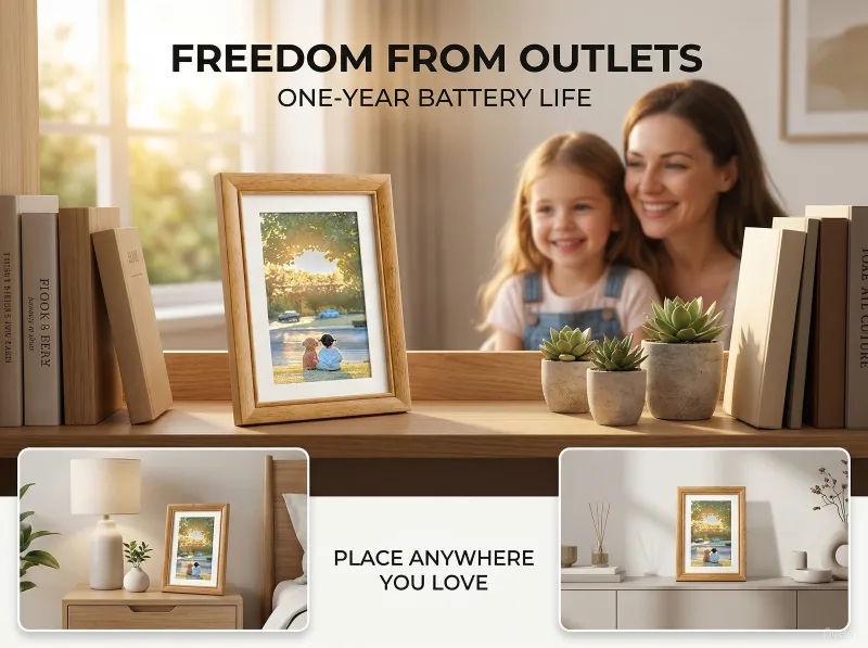 kingminson-WiFi Connected Digital Photo Frame-AI Full-Color E-ink Display