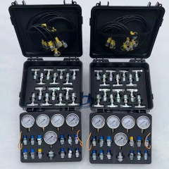 Hydraulic test Kit 5 test Hose 5 Pressure Gauge 13 test Joint 14 Tee  Joint