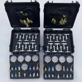 Hydraulic test Kit 5 test Hose 5 Pressure Gauge 13 test Joint 14 Tee  Joint