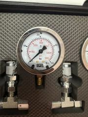Hydraulic Pressure Gauge 3 test Hose 3 Pressure Gauge 9 test Joint 2 Tee  Joint Hydraulic test Kit