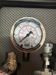 Hydraulic Pressure Gauge 3 test Hose 3 Pressure Gauge 9 test Joint 2 Tee  Joint Hydraulic test Kit