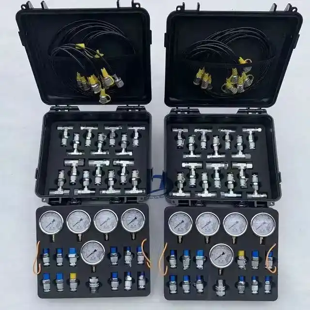 Hydraulic test Kit 5 test Hose 5 Pressure Gauge 13 test Joint
