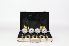 Hydraulic Pressure test Kit Gold Box 4 test Hose 4 Pressure Gauge 10 test Joint 3 Tee  Joint