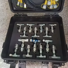 Hydraulic test Kit 5 test Hose 5 Pressure Gauge 13 test Joint 14 Tee  Joint