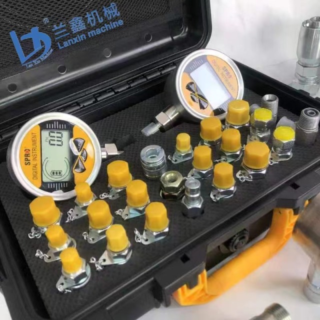 Hydraulic test Kit 3 test Hose 3 Pressure Gauge 21 test Joint 2 Tee  Joint