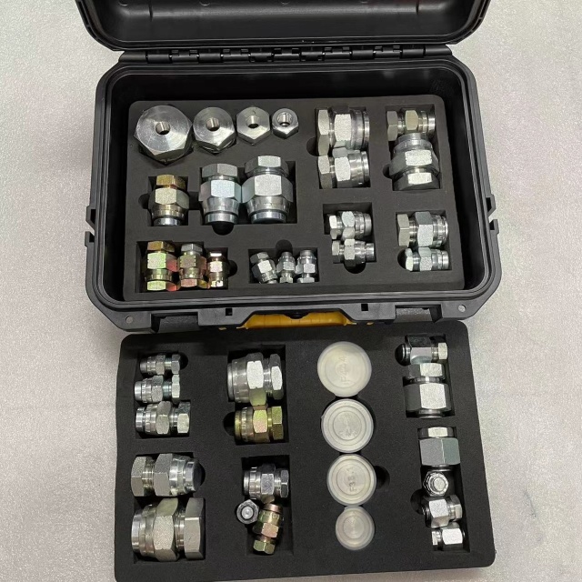 Excavator Hydraulic Pressure test Point Pressure test Connector 40 Hydraulic Pressure Gauge Kit 40 test Joint