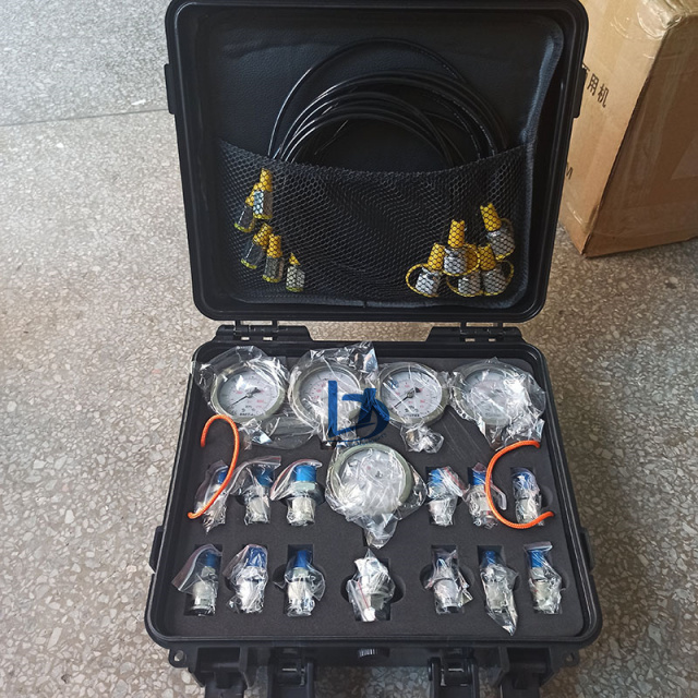 Hydraulic test Kit 5 test Hose 5 Pressure Gauge 13 test Joint 14 Tee  Joint