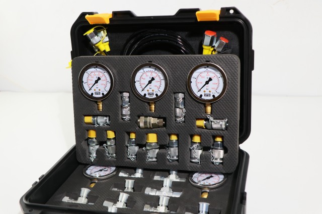 Hydraulic test Kit 5 test Hose 5 Pressure Gauge 12 test Joint 8 Tee  Joint