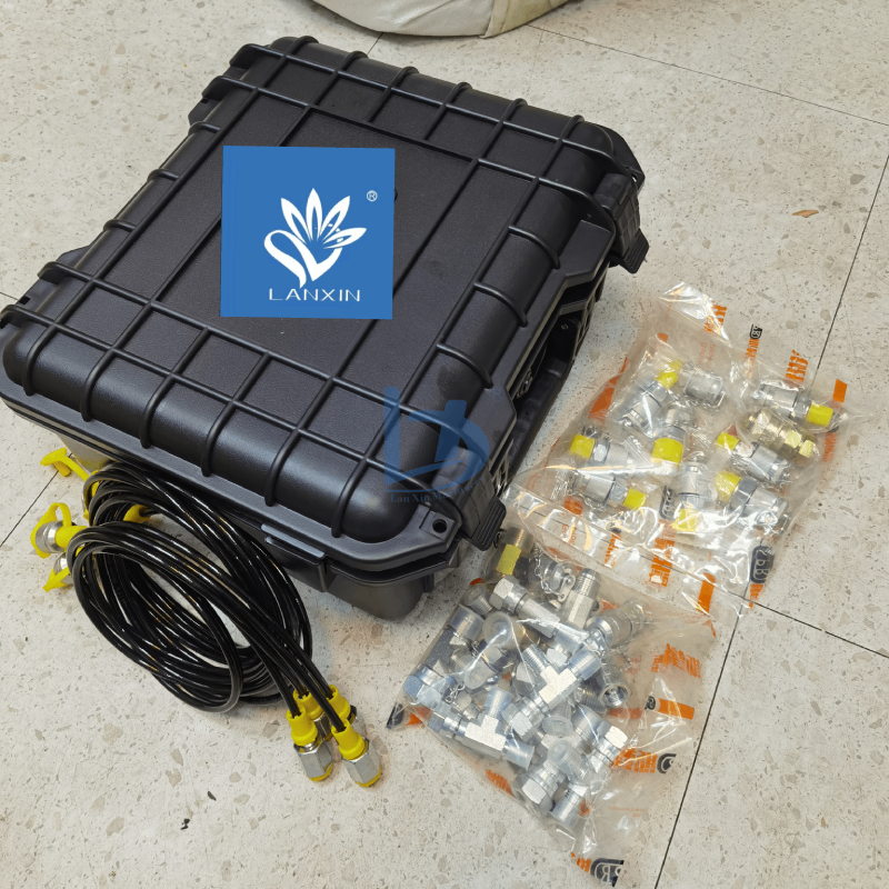 Pressure Testing Kit 5 test Hose 5 Pressure Gauge 11 test Joint 13 Tee Joint