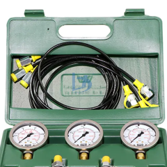Excavator Spare Parts Hydraulic Pressure Gauge  3 test Hose 3 Pressure Gauge6 test Joint Hydraulic test Tool