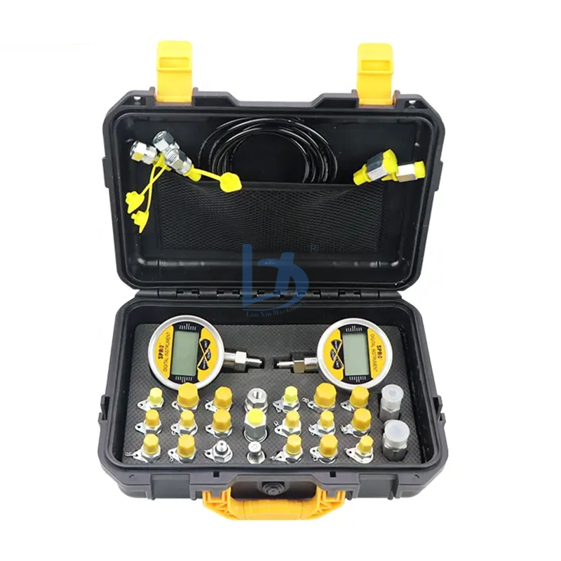 Hydraulic Pressure test Kit 2 test Hose 2 Pressure Gauge 21 test Joint 2 Tee  Joint