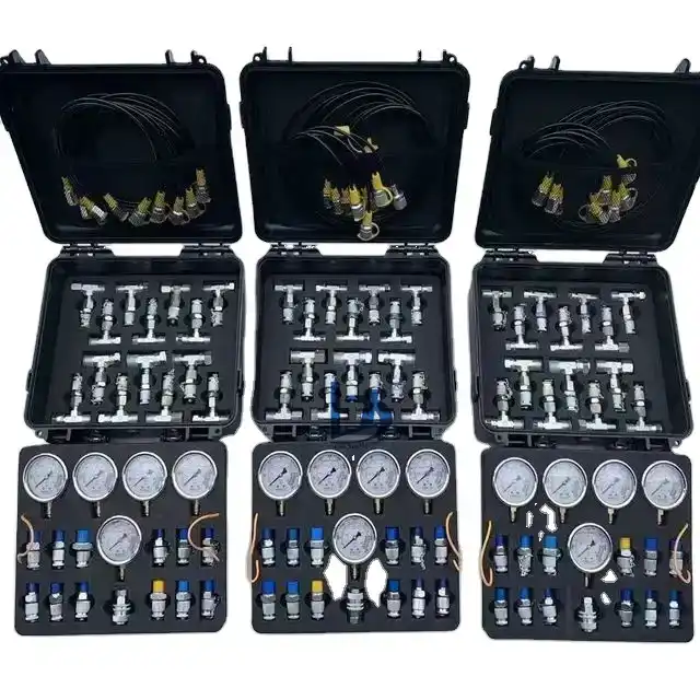 Hydraulic test Kit 5 test Hose 5 Pressure Gauge 13 test Joint
