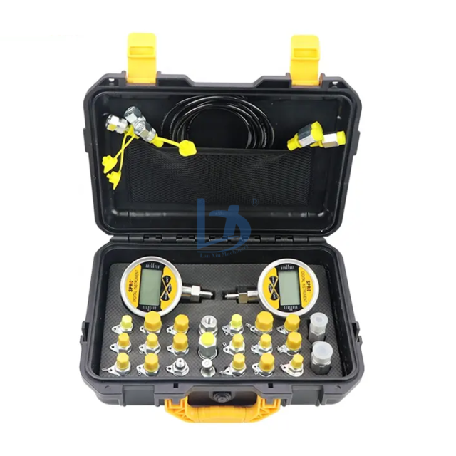 Hydraulic Pressure test Kit 2 test Hose 2 Pressure Gauge 21 test Joint 2 Tee  Joint