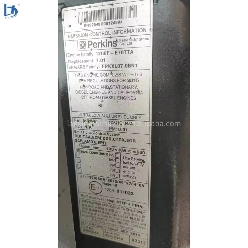 1206F-E70TTA Engine Diesel C7.1 Motor Excavator Parts 1206F-E70TTA Complete Engine Assembly