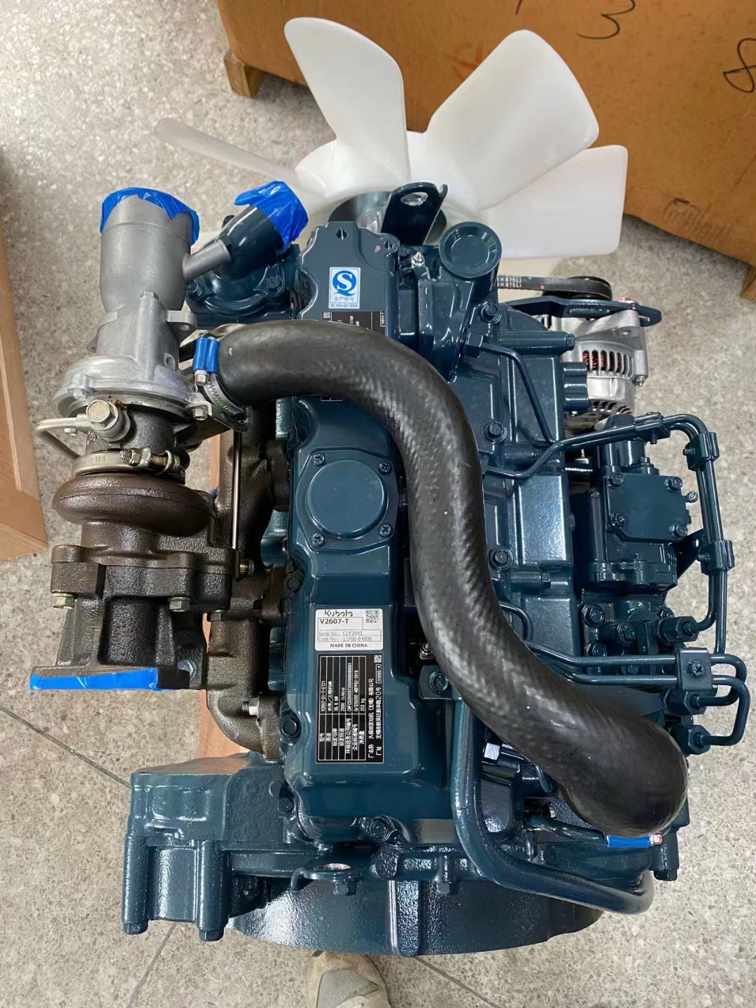 V2607 With Turbo Complete Engine Assy Excavator V2607-T Diesel Engine Assembly for Kubota
