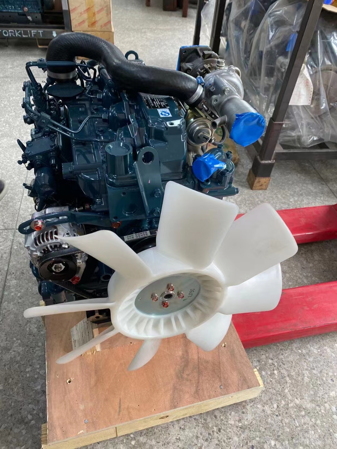 V2607 With Turbo Complete Engine Assy Excavator V2607-T Diesel Engine Assembly for Kubota