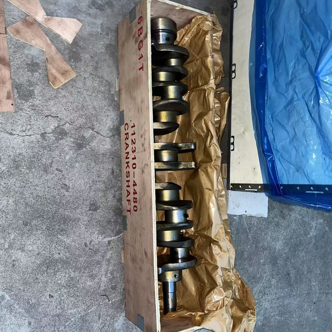 High Quality Crankshaft 6BG1T Engine Crankshaft 112310-4480 Crankshaft Assy  for ISUZU