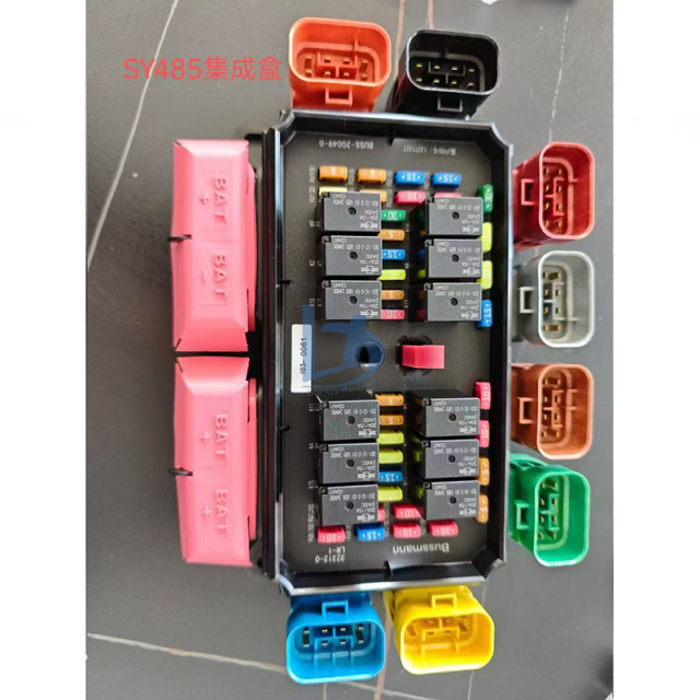 Original Integrated Box SY365 SY485 SY550 Excavator Fuse Box 24V Power Supply Integration Box Construction Machinery Parts