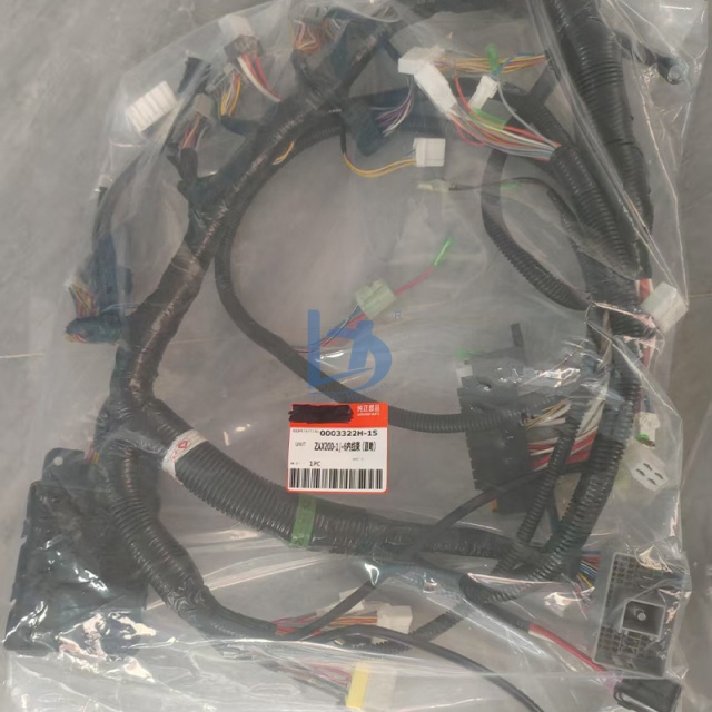 Excavator Cab Harness air Conditioning Harness Monitor Harness 0003322H-15 1610412-00 1027579-03 for Hitachi ZX200-1 ZX200-6