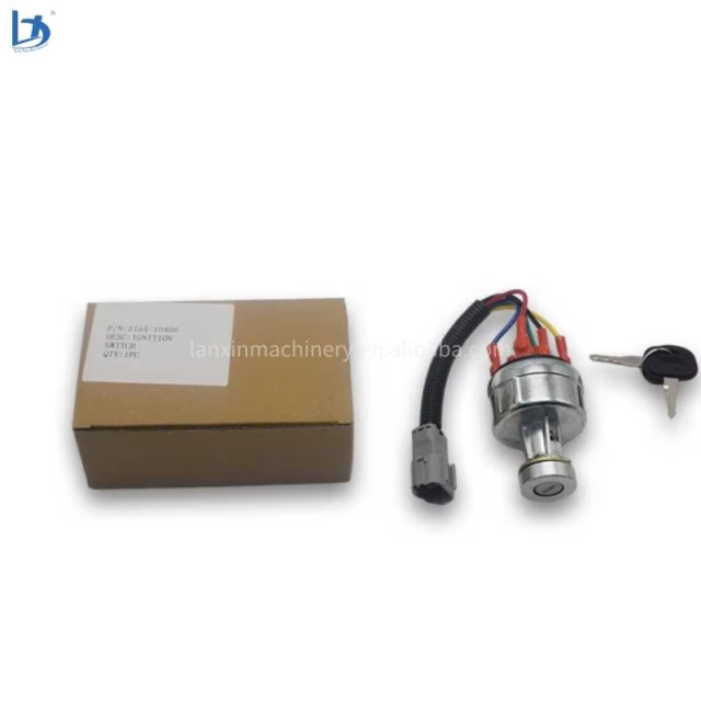 Excavator Switch 21N4-10400 21N4-10401 21N4-10430 21E6-10430 for R110 R140 R200 R210 Ignition Switch With Keys