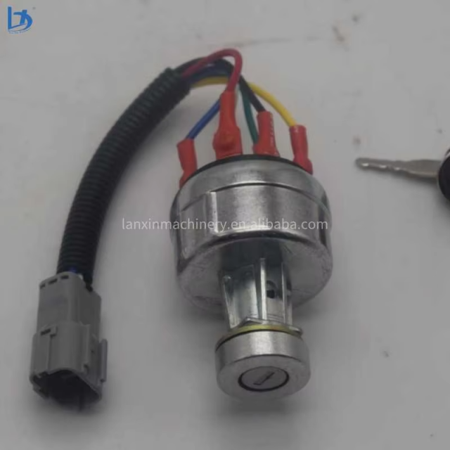 Excavator Switch 21N4-10400 21N4-10401 21N4-10430 21E6-10430 for R110 R140 R200 R210 Ignition Switch With Keys