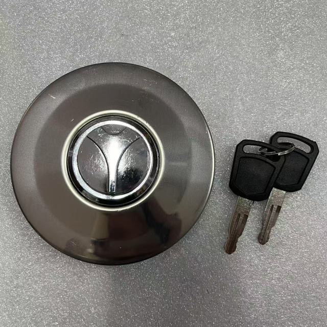 60234834 71407527 Diesel Oil Fuel Tank Cap Cover With Keys for Sany SY55 SY60 SY75 SY135 SY215 SY235 Excavator Accessories