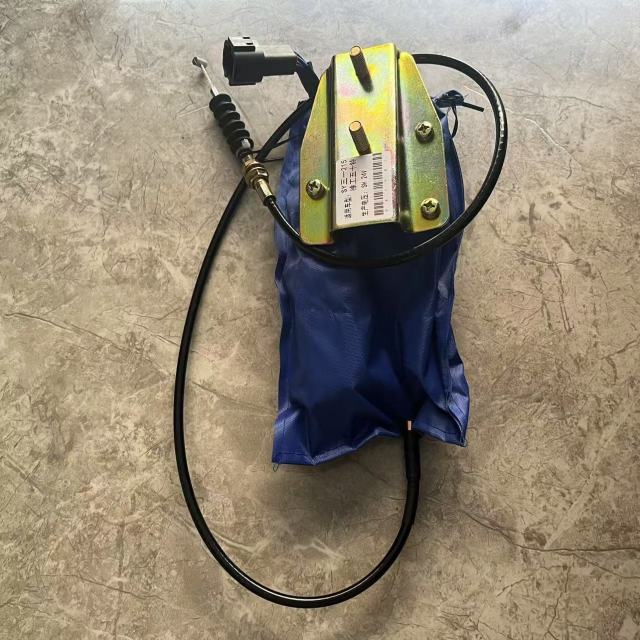 Excavator Flameout Motor SY215 SY235 for Flameout Motor Excavator Engine Flameout Solenoid 24V Throttle Motor Engine