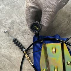 Excavator Flameout Motor SY215 SY235 for Flameout Motor Excavator Engine Flameout Solenoid 24V Throttle Motor Engine