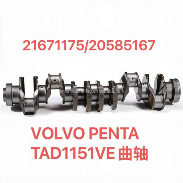 D13F Engine Crankshaft 22235114 20486222 11221424 20538850 for  EC380 EC480 Excavator Engine Crankshaft 20486222