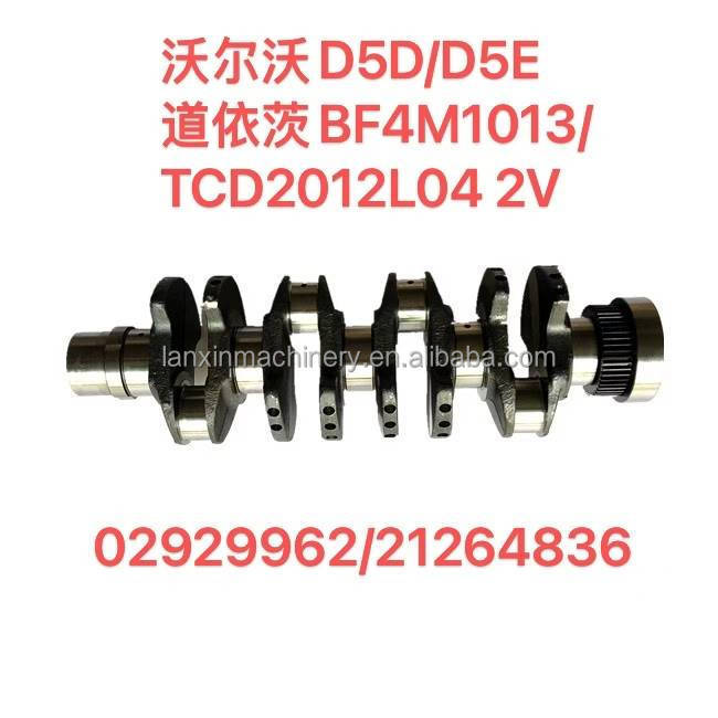 D13F Engine Crankshaft 22235114 20486222 11221424 20538850 for  EC380 EC480 Excavator Engine Crankshaft 20486222