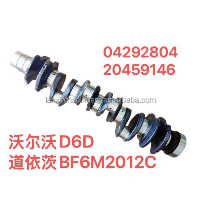 D13F Engine Crankshaft 22235114 20486222 11221424 20538850 for  EC380 EC480 Excavator Engine Crankshaft 20486222