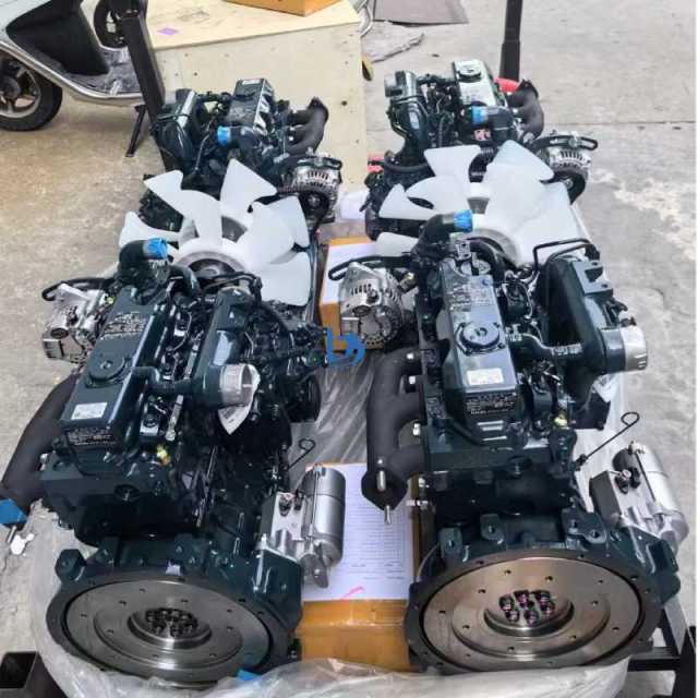 Kubota D1703 Engine D1703-M-DI-EF03 Engine Assembly 18.2KW 2200RPM for Excavators