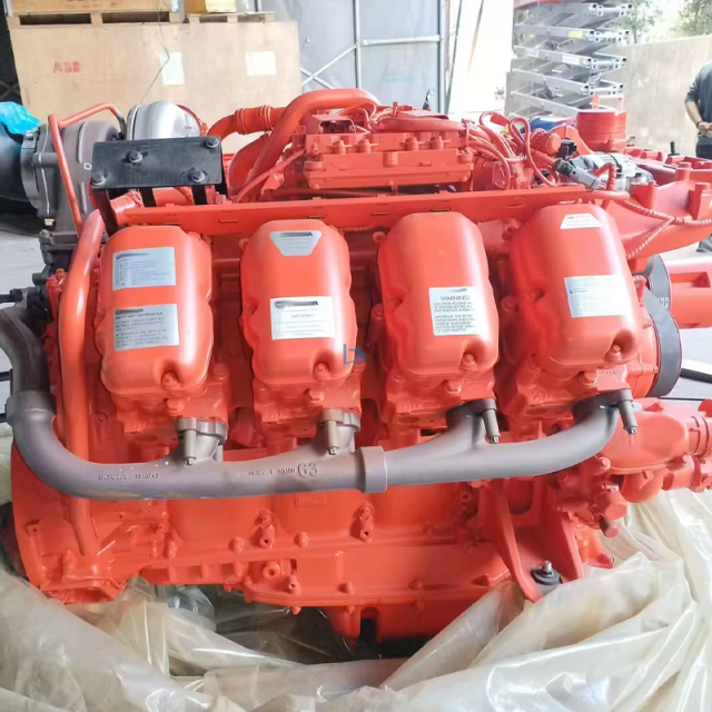 Original Factory Brand-new Excavator Engine Red 8-cylinder DC16 Engine Assembly 1173049 Has a High Power Speed of 425KW/1900RPM
