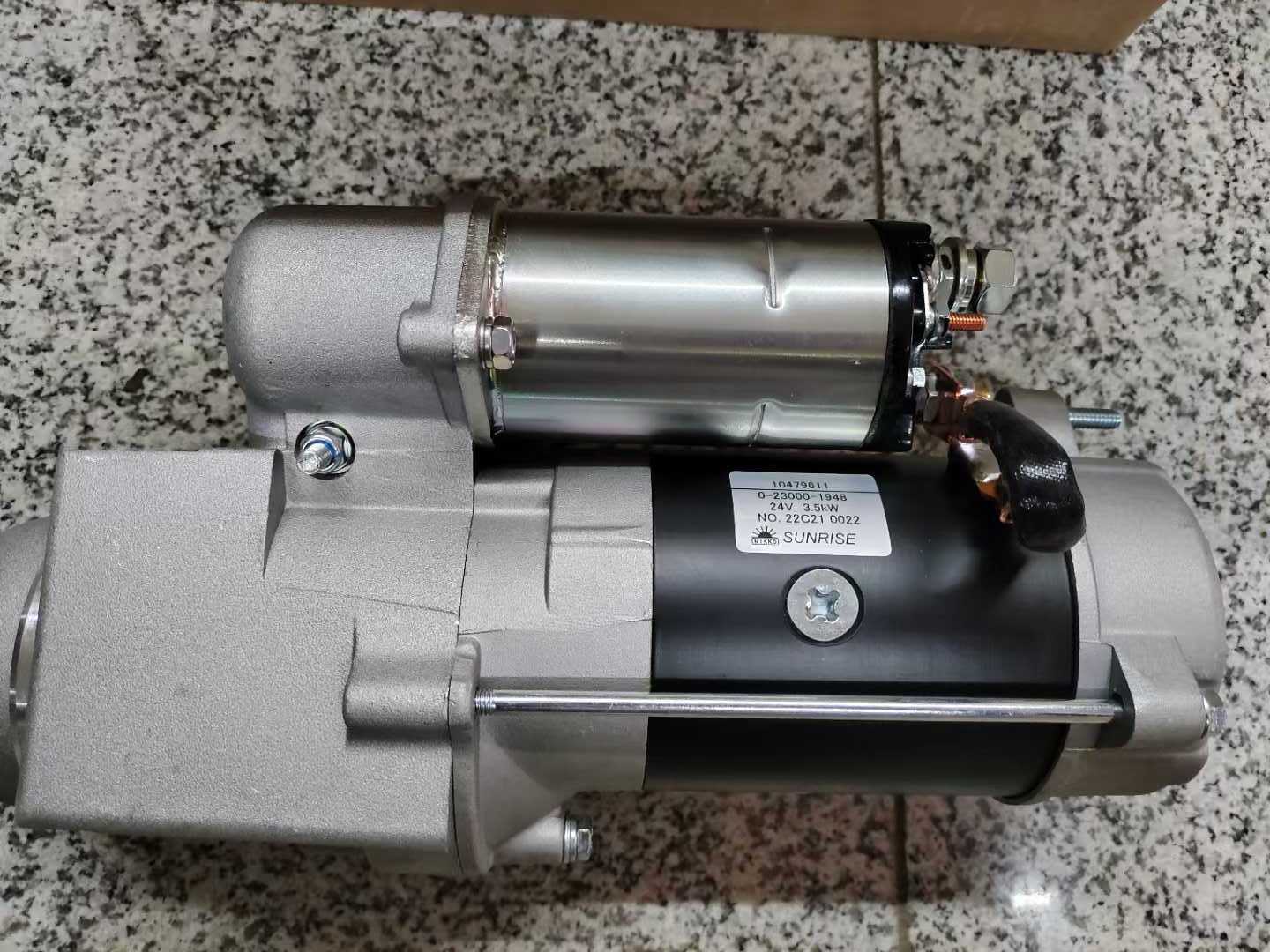 Excavator Parts Starter Motor 0-61000-0130 10479611 Start Motor for Nikko 28MT Engine 24V 3.5KW