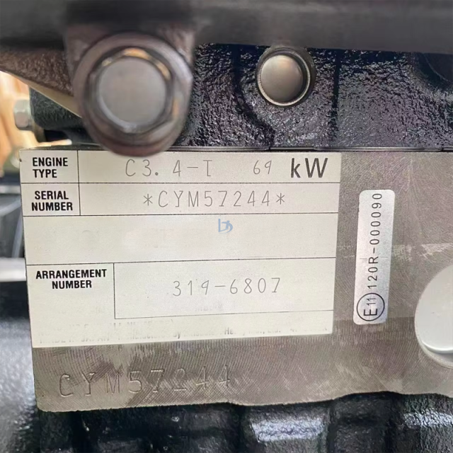 Gouda New C3.4 Diesel Engine Assembly 272C 299C 297C Skid Steer Loader C3.4-T Complete Engine 319-6807 3196807 CYM57244