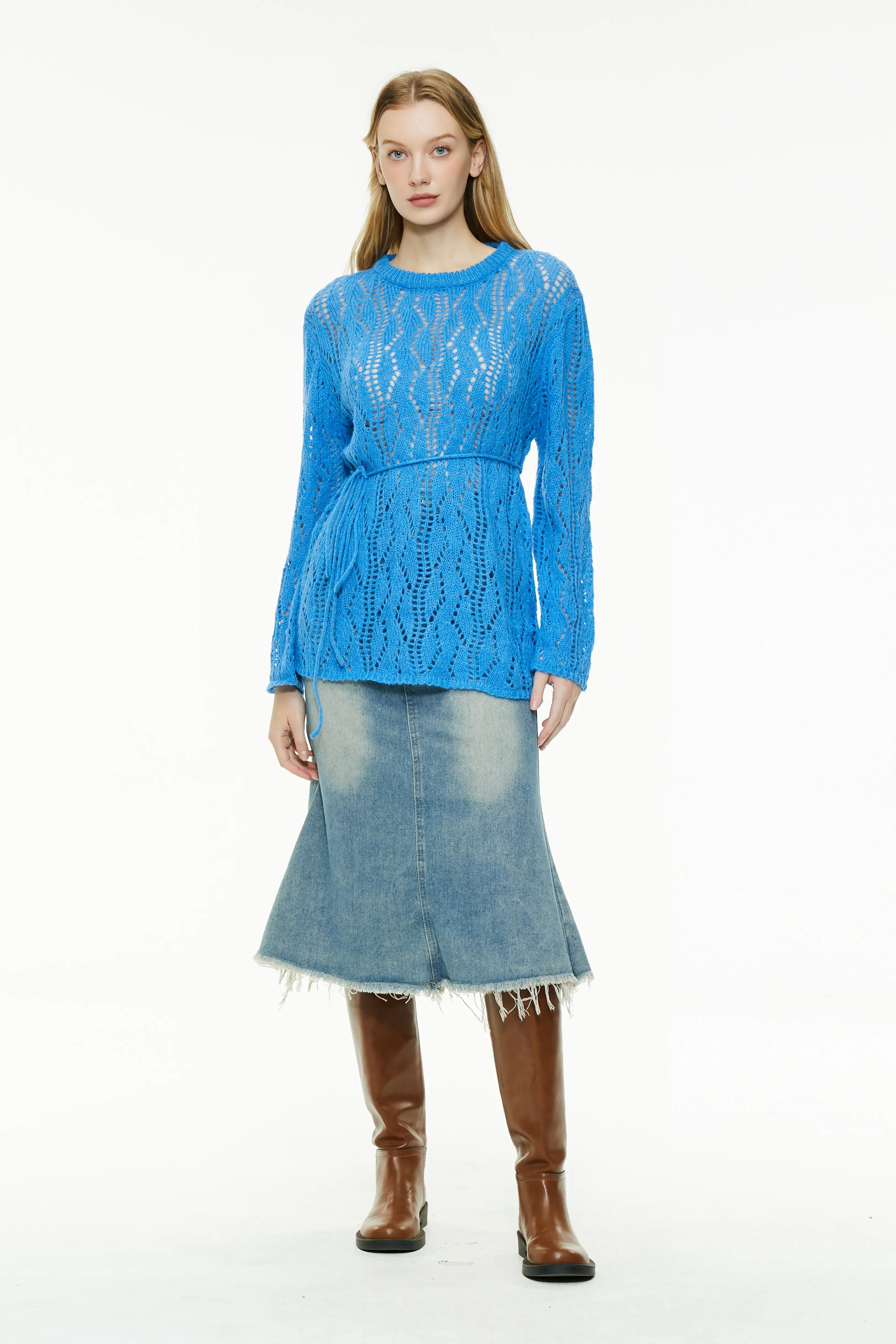 Artisan Open Knit Loose Fit Sweater