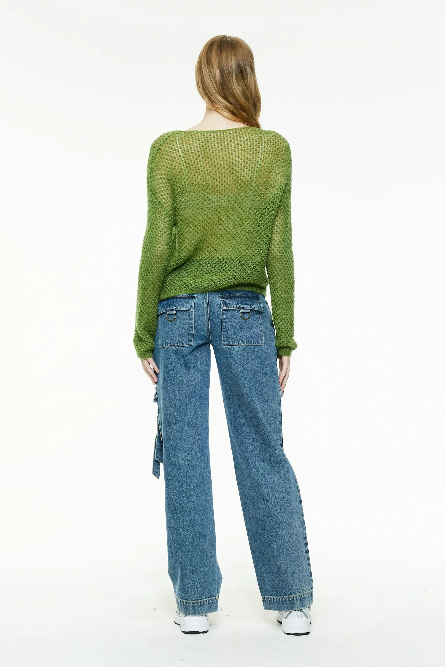 Open-Knit Boxy Sweater